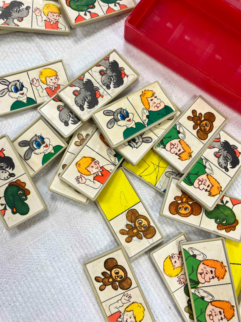 Детская настольная игра "Лото" герои союзмультфильмов. В сборе. Картинка 4